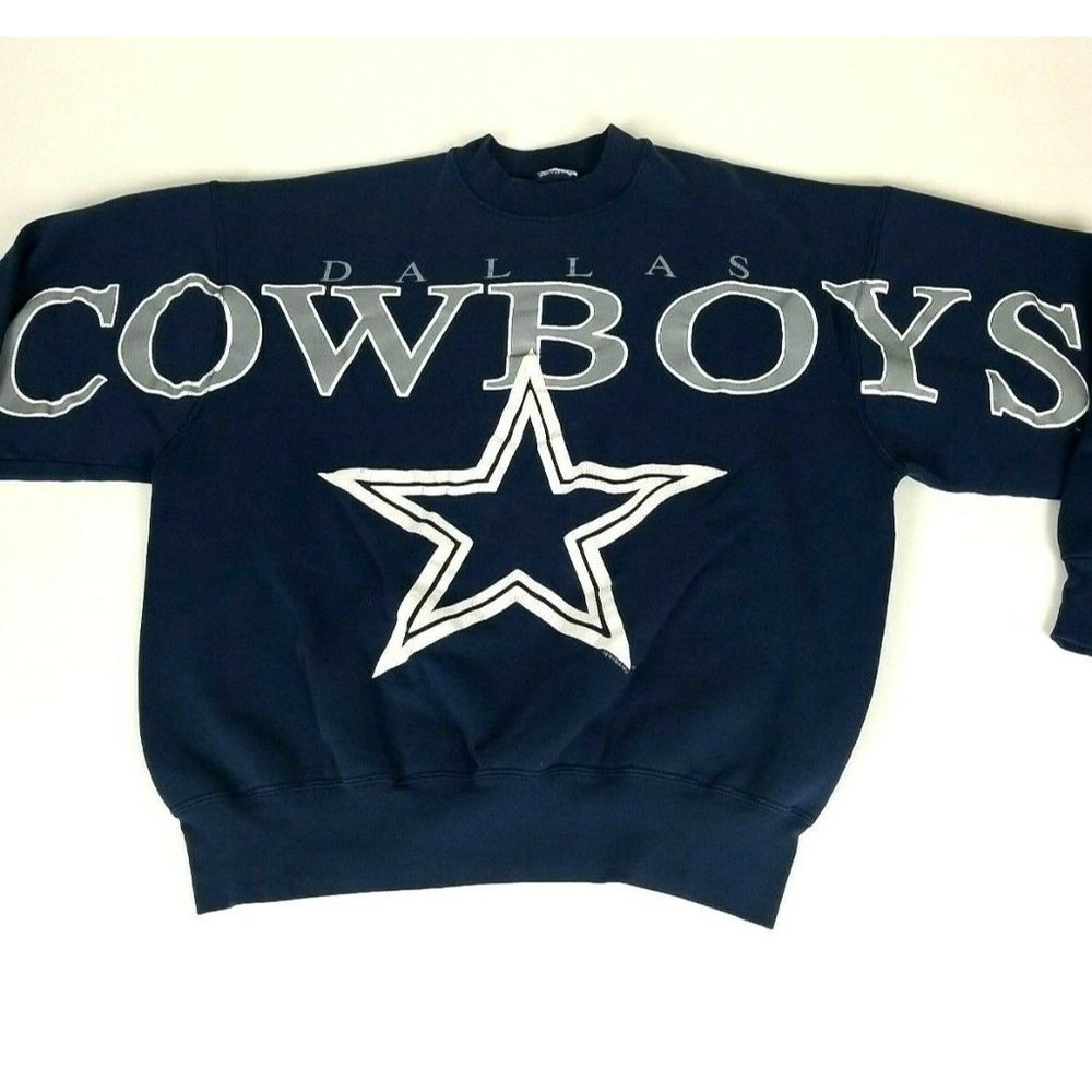 Cliff Engle Vintage Dallas Cowboys Sweater Huge Print OSFM